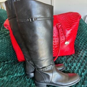 Gianni Bini Black Knee High Boots Size 8